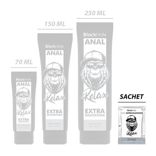 BLACK HOLE - GEL À BASE DE ÁGUA EXTRA DILATAÇÃO 6 ML DOSE ÚNICA