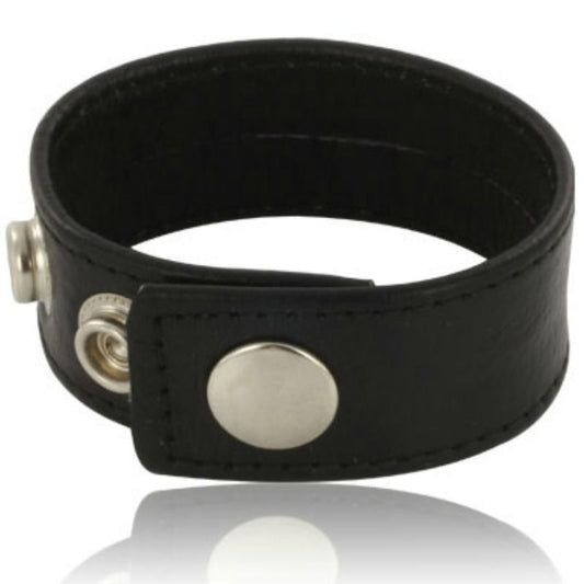 LEATHER BODY - CINTA DE PÊNIS AJUSTVEL EM COURO PRETO