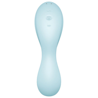 SATISFYER - CURVY TRINITY 5 ESTIMULADOR DE PULSO DE AR E APLICATIVO VIBRADOR AZUL