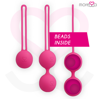 MORESSA - CONJUNTO OSIAN PREMIUM SILICONE ROSA (Osian One - 51 g | Osian Two - 101 g | Osian Three 85 g)