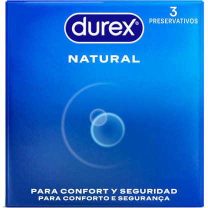 DUREX - PRESERVATIVOS NATURAIS 3 UNIDADES