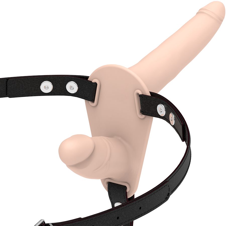 FETISH SUBMISSIVE HARNESS - DUPLA PENETRAO CARNE