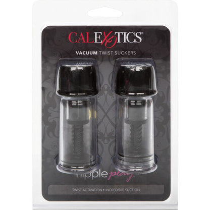 CALEXOTICS - VENTOSA DE SUCÇÃO DE MAMILOS VACCUM TWIST PRETA
